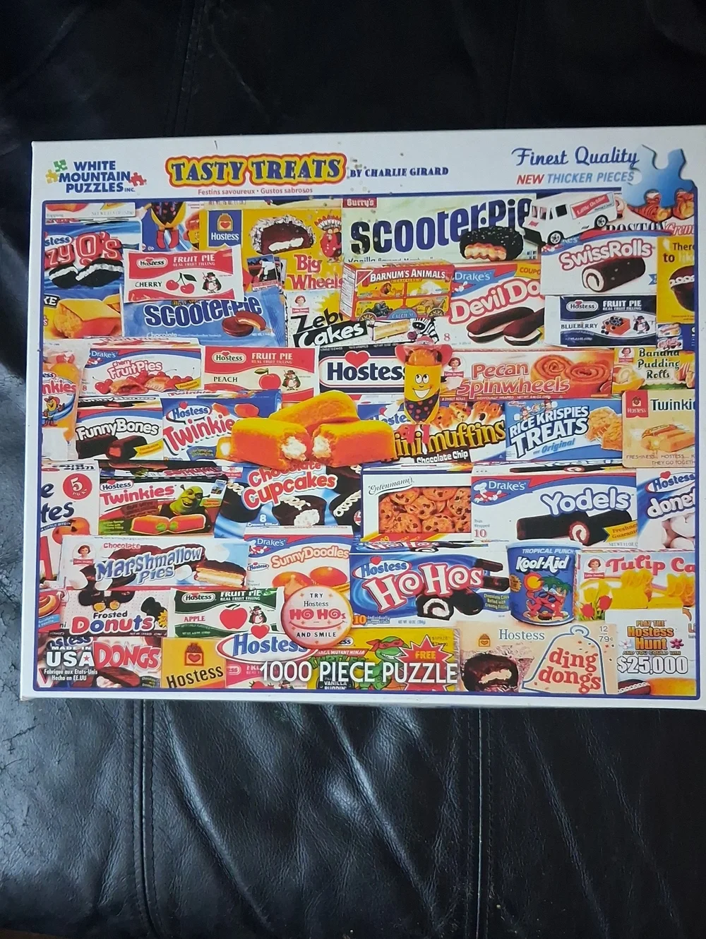 White Mountain Tasty Treats Kids Puzzle - Colorful Snack Collage 1000 PIECE PUZZ